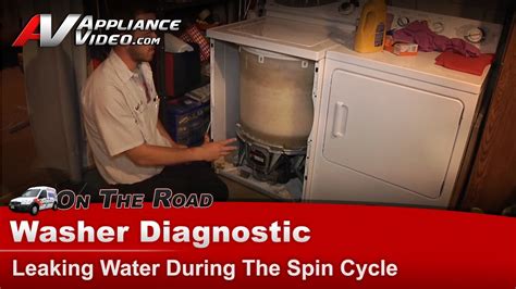 washer leaking during spin cycle|Maytag Washer Repair